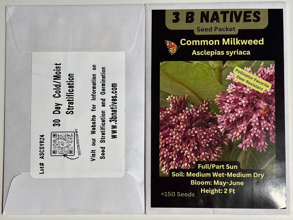 Seed Pack - Common Milkweed (Asclepias syriaca)