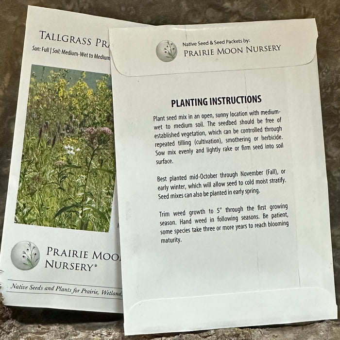 Seed Mix - Tallgrass Prairie Mix 25 sq. ft.