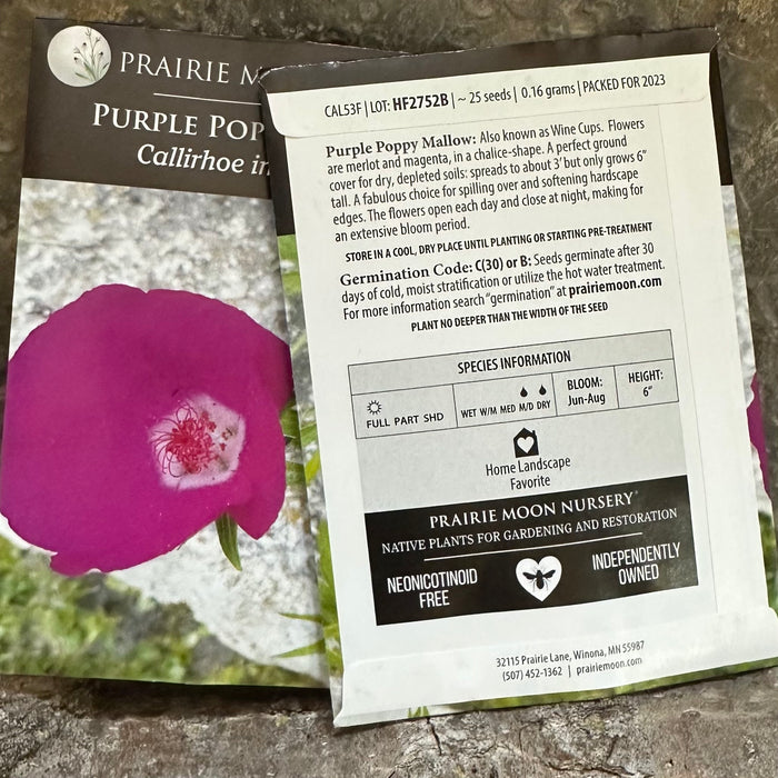 purple poppy flower seeds Seed Pack