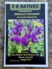 Seed Pack - Missouri Ironweed (Vernonia missurica)