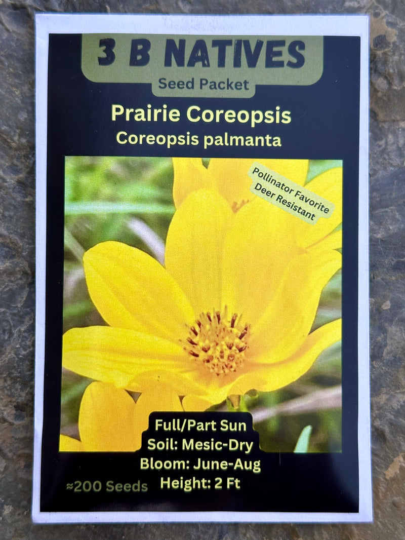 Seed Pack - Prairie [Plains] Coreopsis (Coreopsis palmata)