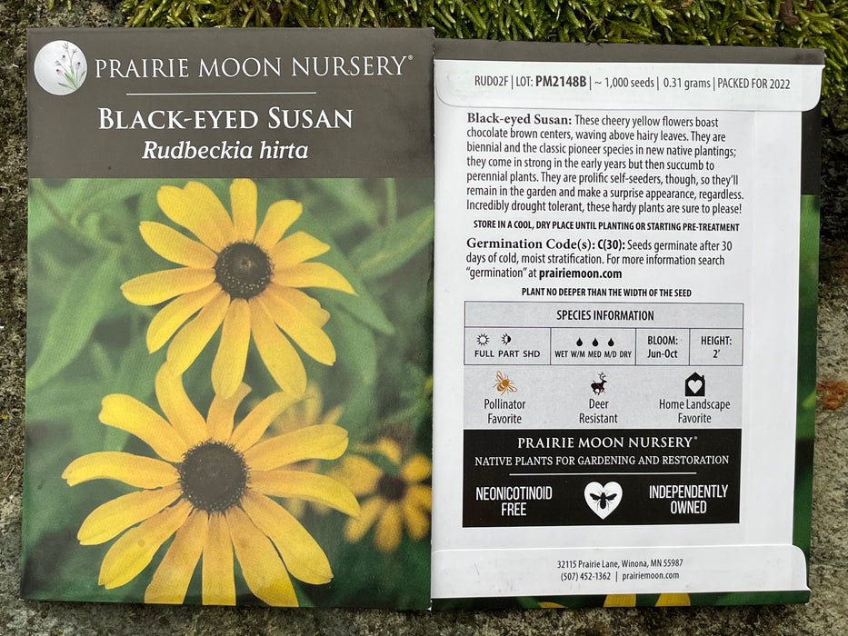 Seed Pack - Black Eyed Susan (Rudbeckia hirta)